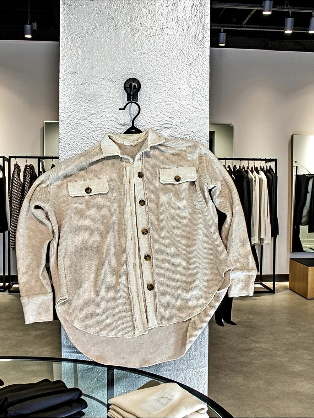 SAGE THE LABEL Utility Jacket Cream Size Small Like New